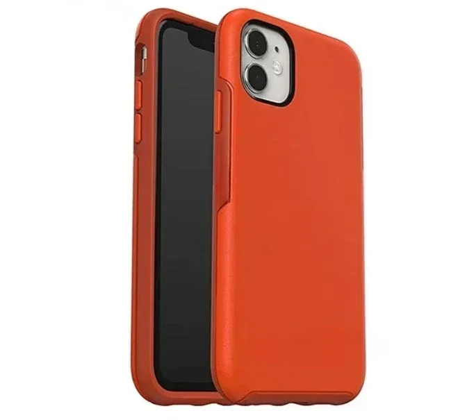 حافظة ساعة متماثلة من سلسلة OtterBox لهاتف iPhone 12mini 13mini حافظة هاتف مزدوجة اللون أبيض أصفر