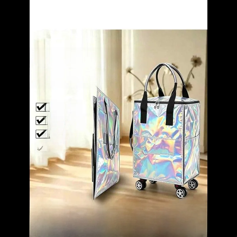 Upgraded Domestic Haoken Bag with Cover Large Capacity Travel Bag Shopping Silent Domestic Tourist Wheel Bag Leisure Men's Bag