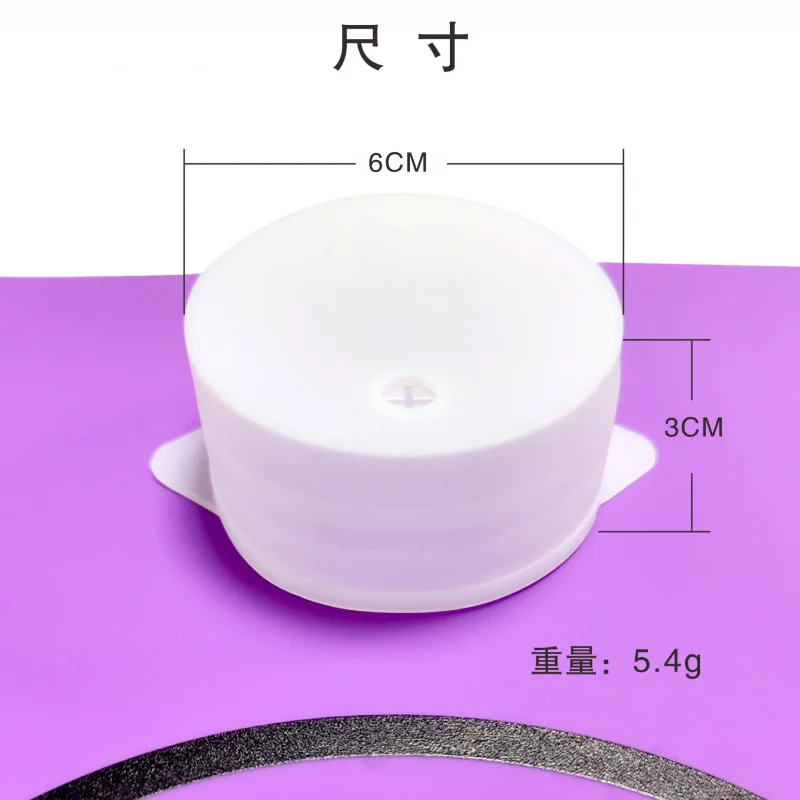 6 * 3Cm round silicone cup cover, food contact grade, high tension, portable, with straw hole, cup lid.