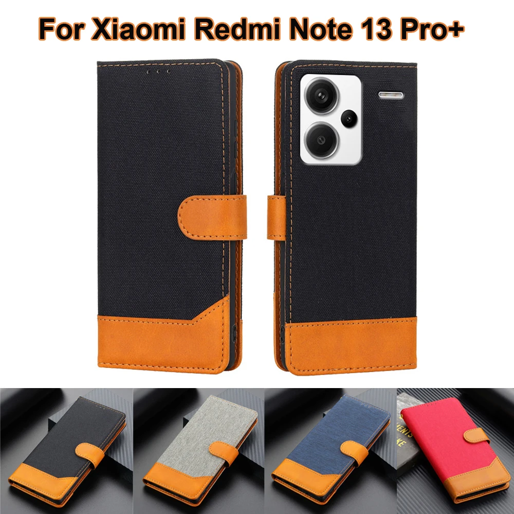 

Leather Phone Case For Xiaomi Redmi Note 13 Pro+ 5G Funda Wallet Cover For Estuches De Celular Redmi Note 13 Pro Plus 6.67" Etui