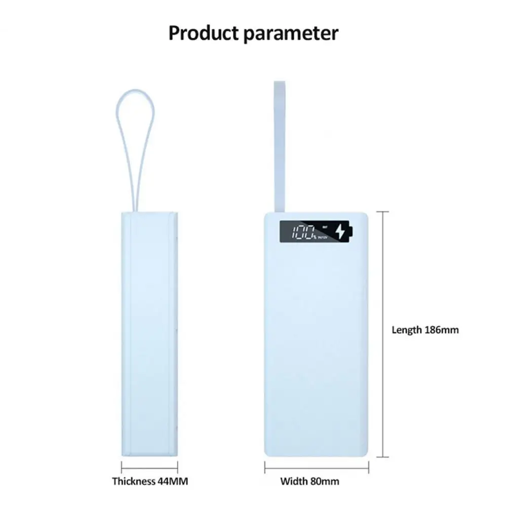 C16-QI Solid Portable Charger Case Lightweight Simple Installation Portable Power Bank Case Widely Compatible