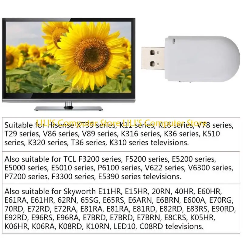 A52B USB Card 300M Адаптер USBWireless Adapter Wi -Fi для Skyworth E11HR XT39 Television Laptop Taptop Desktop