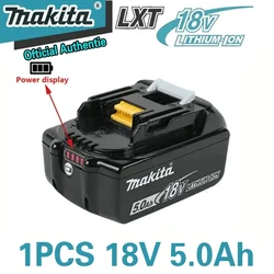 100%Original Makita 18V 5Ah Lithium ion Rechargeable Battery 18V drill Replacement Batteries BL1860 BL1830 BL1850 BL1860B LXT400