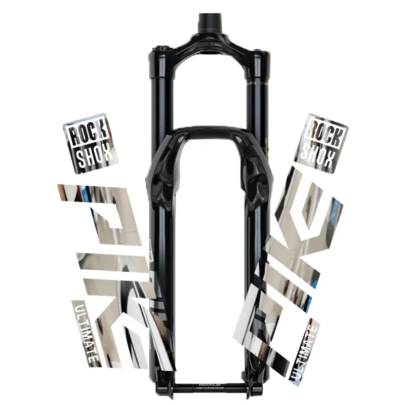 2020 Rockshox Pike Front Fork Sticker Bicycle Decorative Mountain Bike Waterproof Front Fork sticker Transparent Bottom