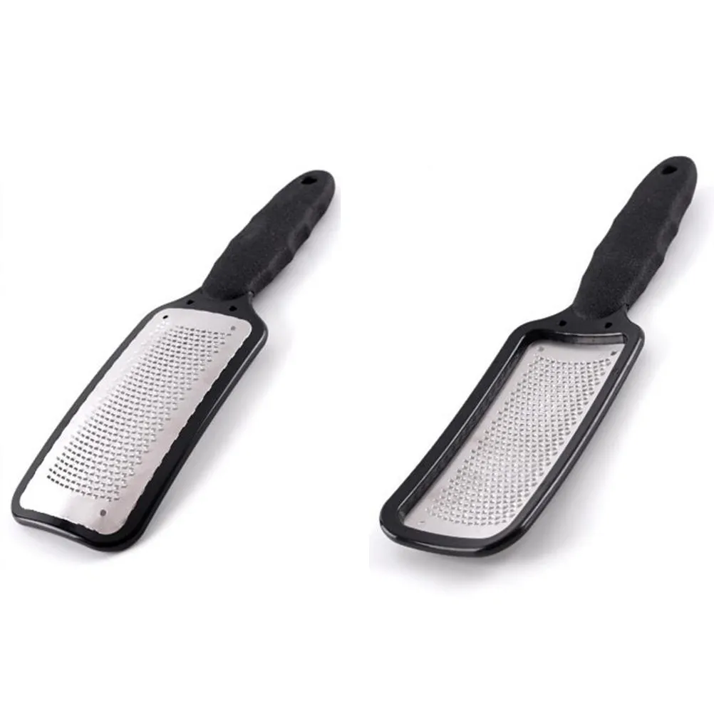 Stainless Steel Foot Callus Double Sided Pedicure File Dead Skin Removal Callus Remover Foot Care Black Pedicure File