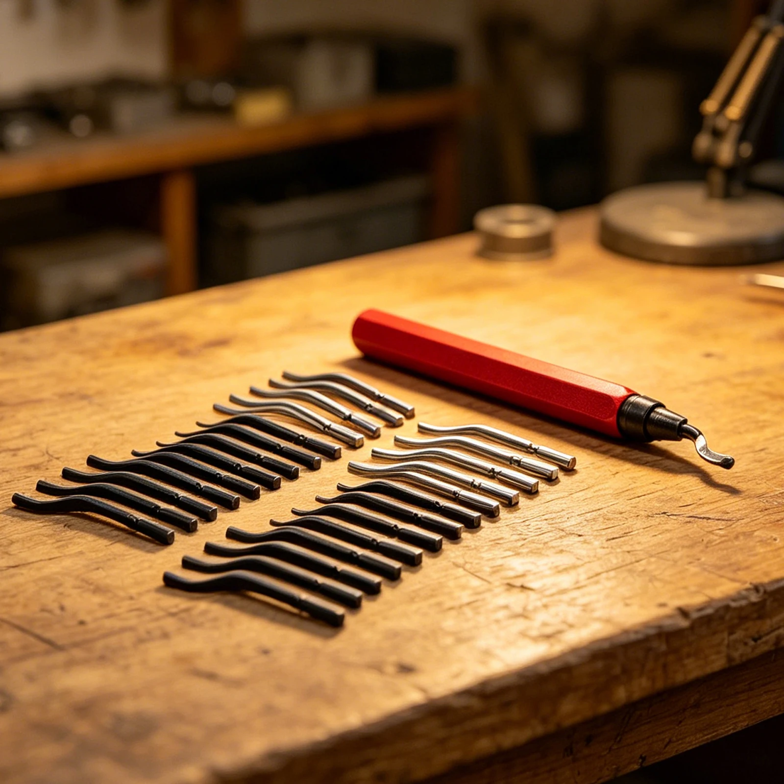 Compact Deburring Tool With for blades Hand Tool Deburr Blade Kit Black Copper Pipe Burr Remover Flexible Manual Tool