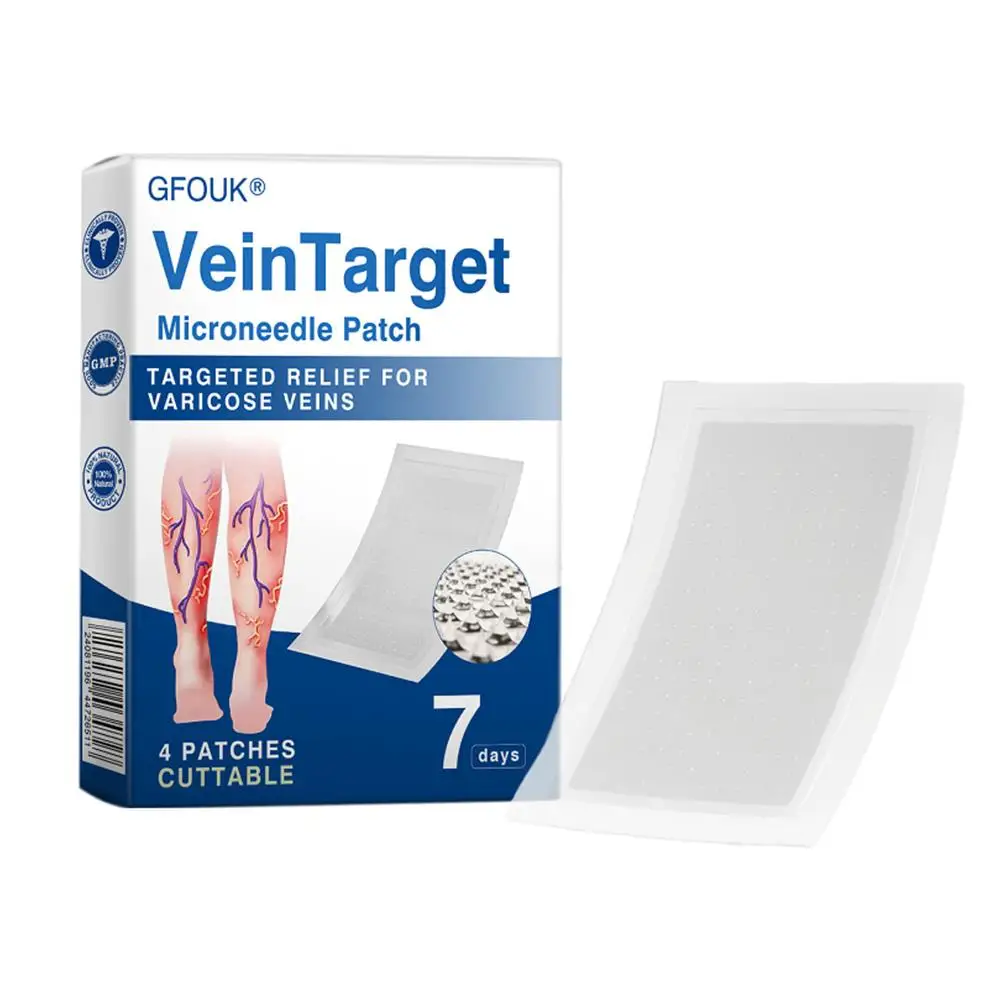 Varicose Veins Microneedle Patch Herbal Targeted Relief Leg Vein Care Sticker For Swelling Pain Blood Circulation VeinTarget