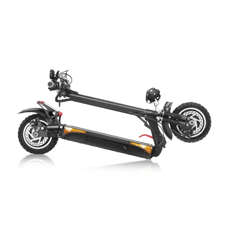 Dual drive 1200W electric foldable off-road vehicle high power electric scooter bicycle