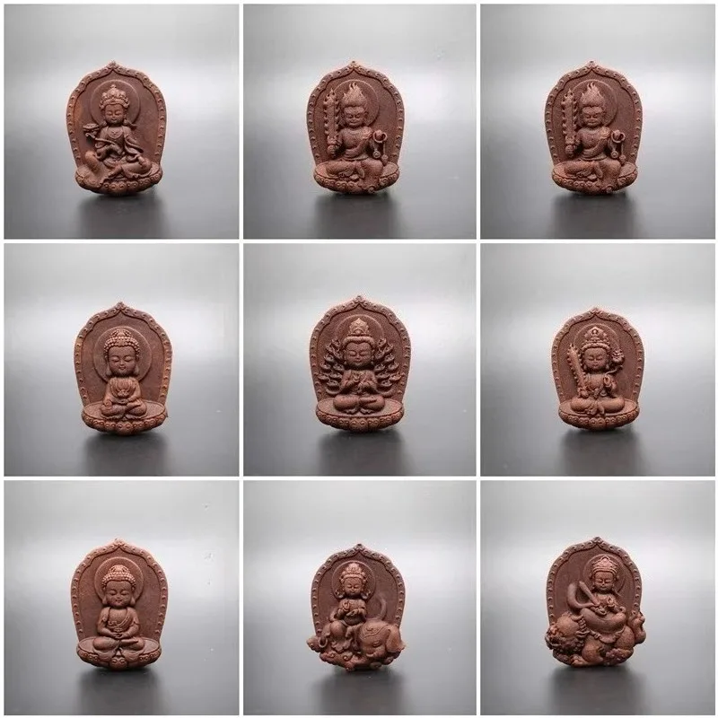 Buddha Eight Patron Saints Incense Pendant Mold Household Handmade Ancient Incense Hanging Piece Ornaments Fragrance Accessories