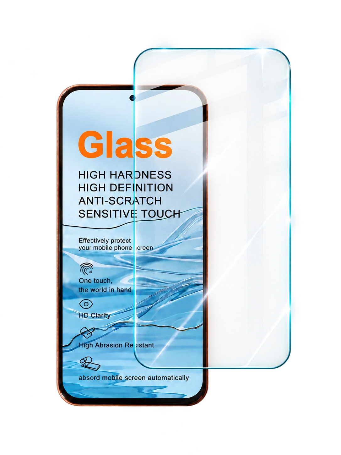 Tempered Glass For POCO M8 Power 5G Global Support Fingerprint Protector Film Anti Oil FM0001