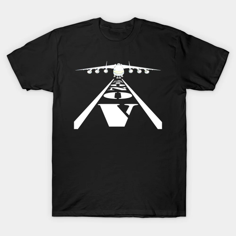 An 225 “Mriya” Cargo Aircraft Antonov Runway T Shirt. High Quality Cotton, Breathable Top, Loose Casual Mens T-shirt S-3XL