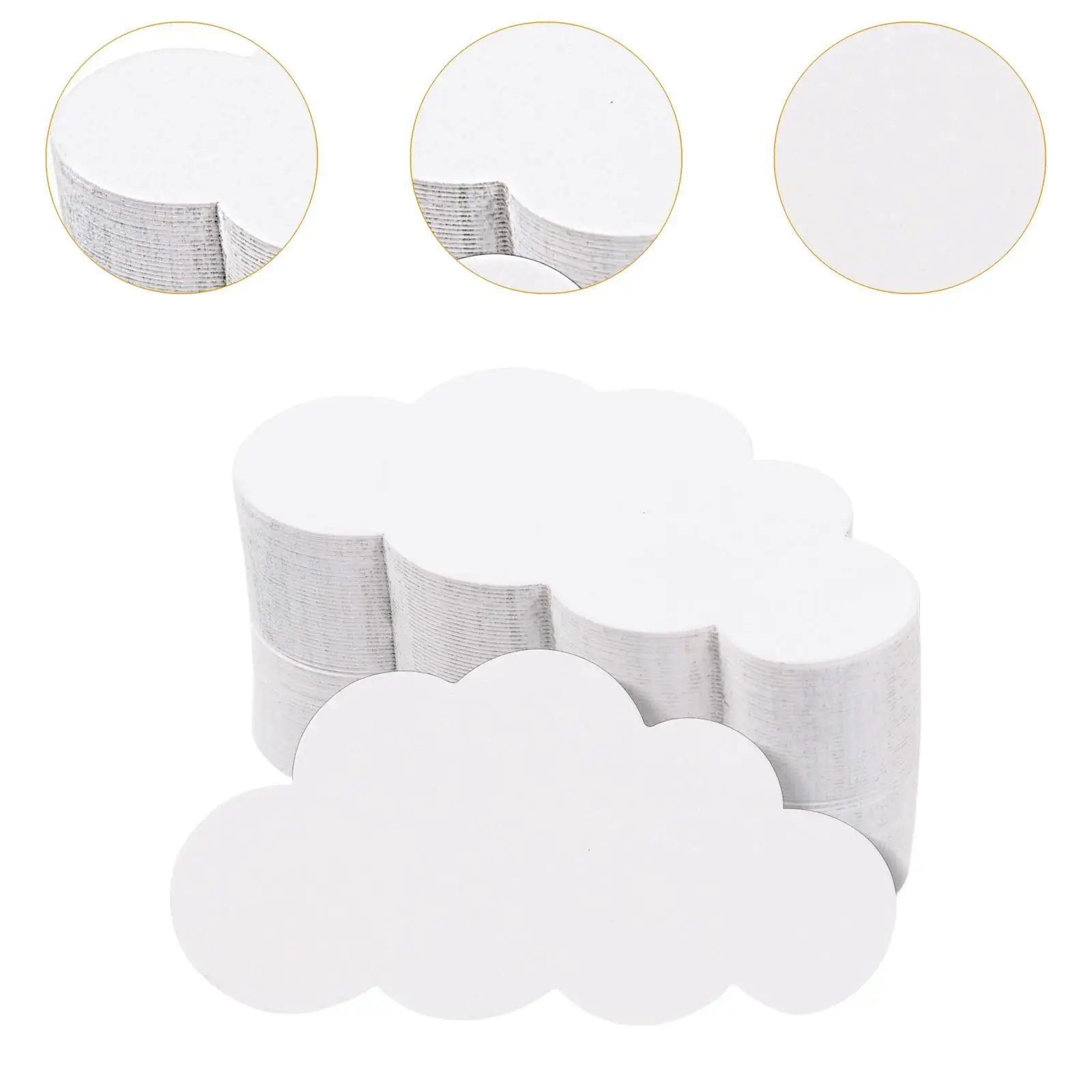 Découpes en carton polyvalentes en forme de nuages pour la décoration de tableaux d'affichage et de fenêtres