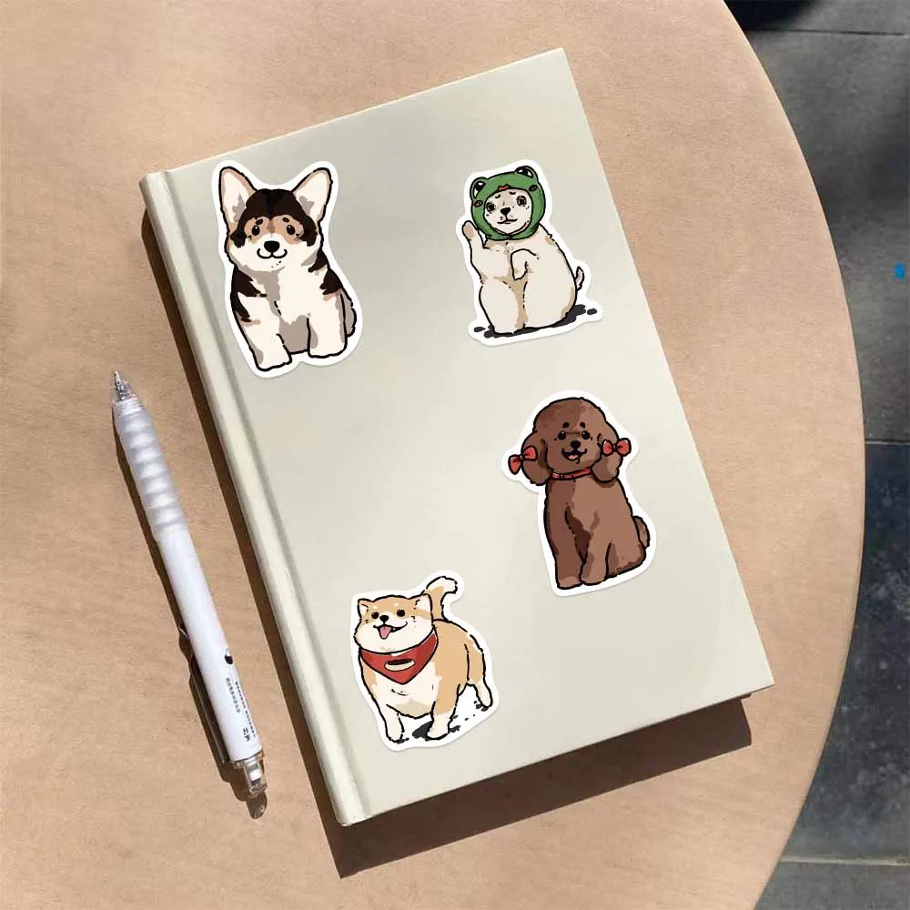 Pegatinas de dibujos animados para niños y niñas, calcomanías impermeables para reuniones de cachorros, DIY, teléfono, portátil, papelería, motocicleta, Kawaii, 50 piezas