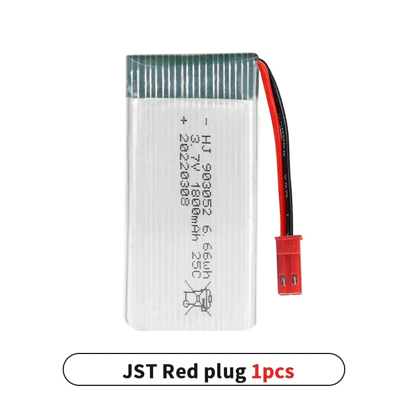 1800mAh 25C 903052 بطارية قابلة للشحن ل Syma X5SW X5SC X5C H5P أجهزة الاستقبال عن بعد أجزاء الملحقات