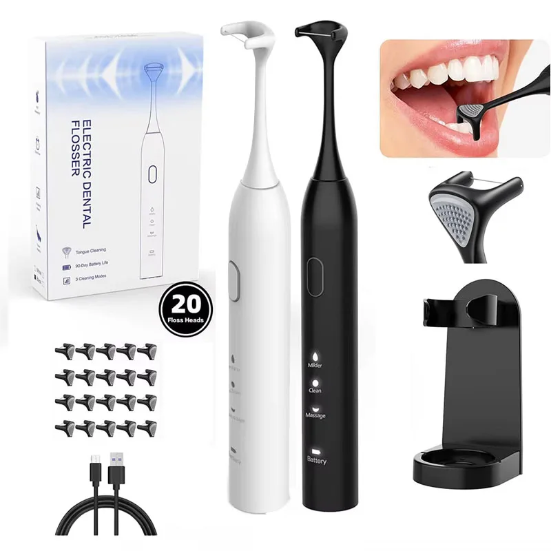 Electric Dental Floss Portable Household Removel Calculus Intelligent Ultrasonic Tooth Cleaner