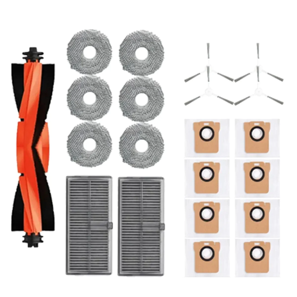 FZFZ M30S D103CN 로봇 진공 청소기 메인 사이드 브러시 Hepa 필터 걸레 천 먼지 봉투 액세서리