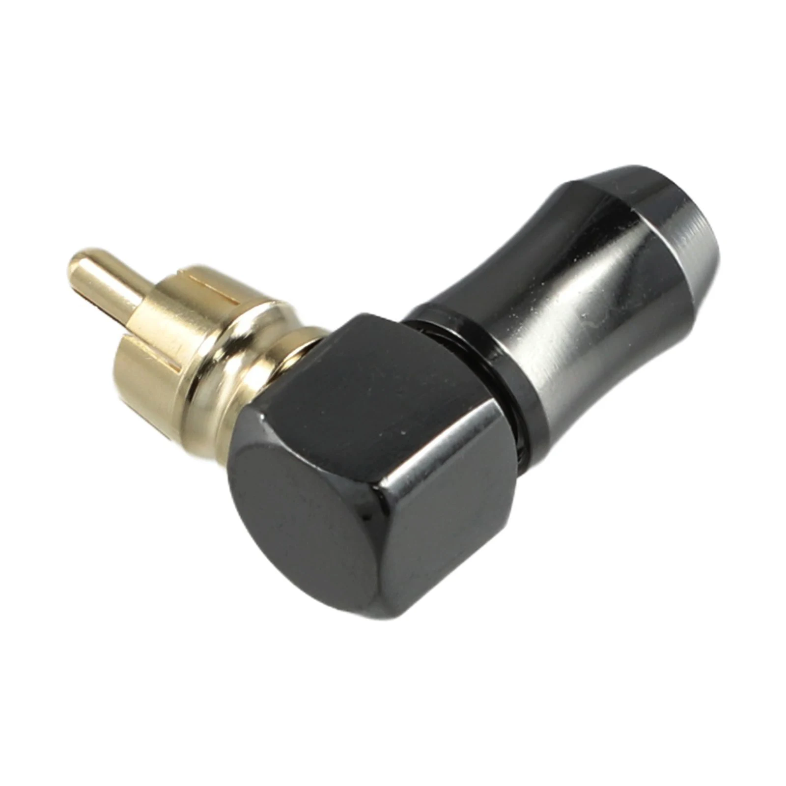 For RCA Right Angle Male Plug Audio Video Connector Soldering Adapter 90 Degree Elbow Audio Adapter For Home Audio Speakers