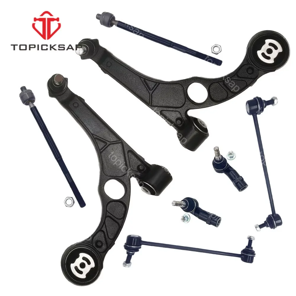 

TOPICKSAP 8Pcs Front Lower Control Arm Ball Joint Assembly Sway Bar End Link Tie Rod End Kits for Dodge Dart 2013 - 2016