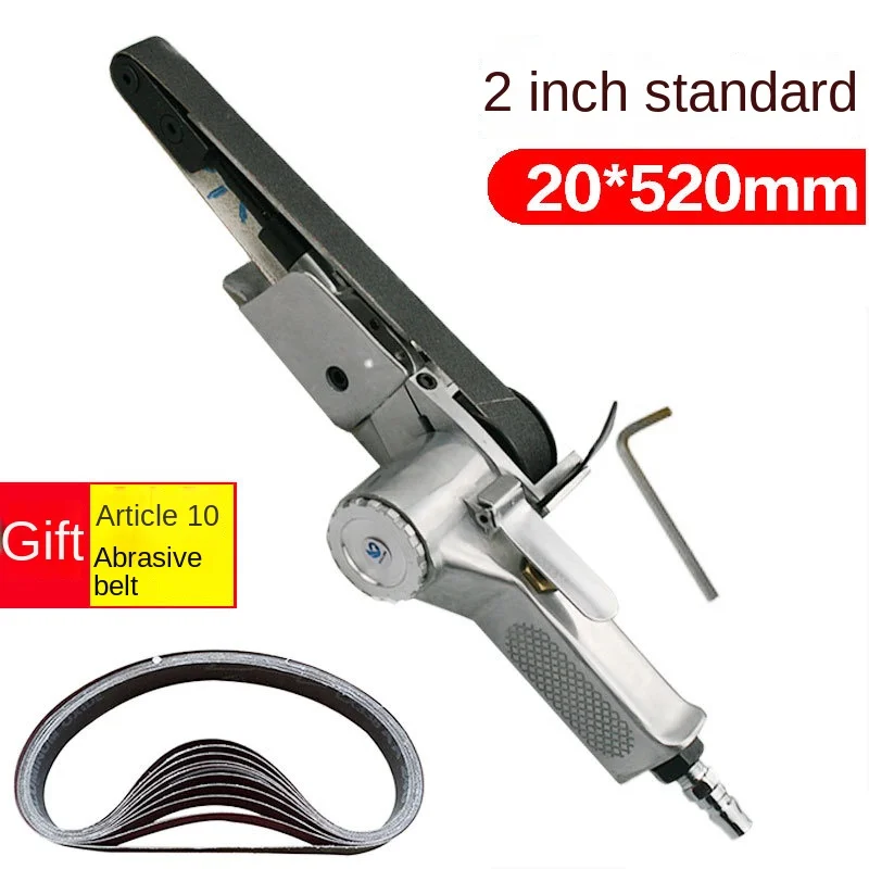 SUBAO 3/8 "محزام الهواء طاحونة زاوية الهواء آلة طحن مع أحزمة الرملي لضاغط الهواء الرملي مجموعة أدوات تعمل بالهواء المضغوط #5