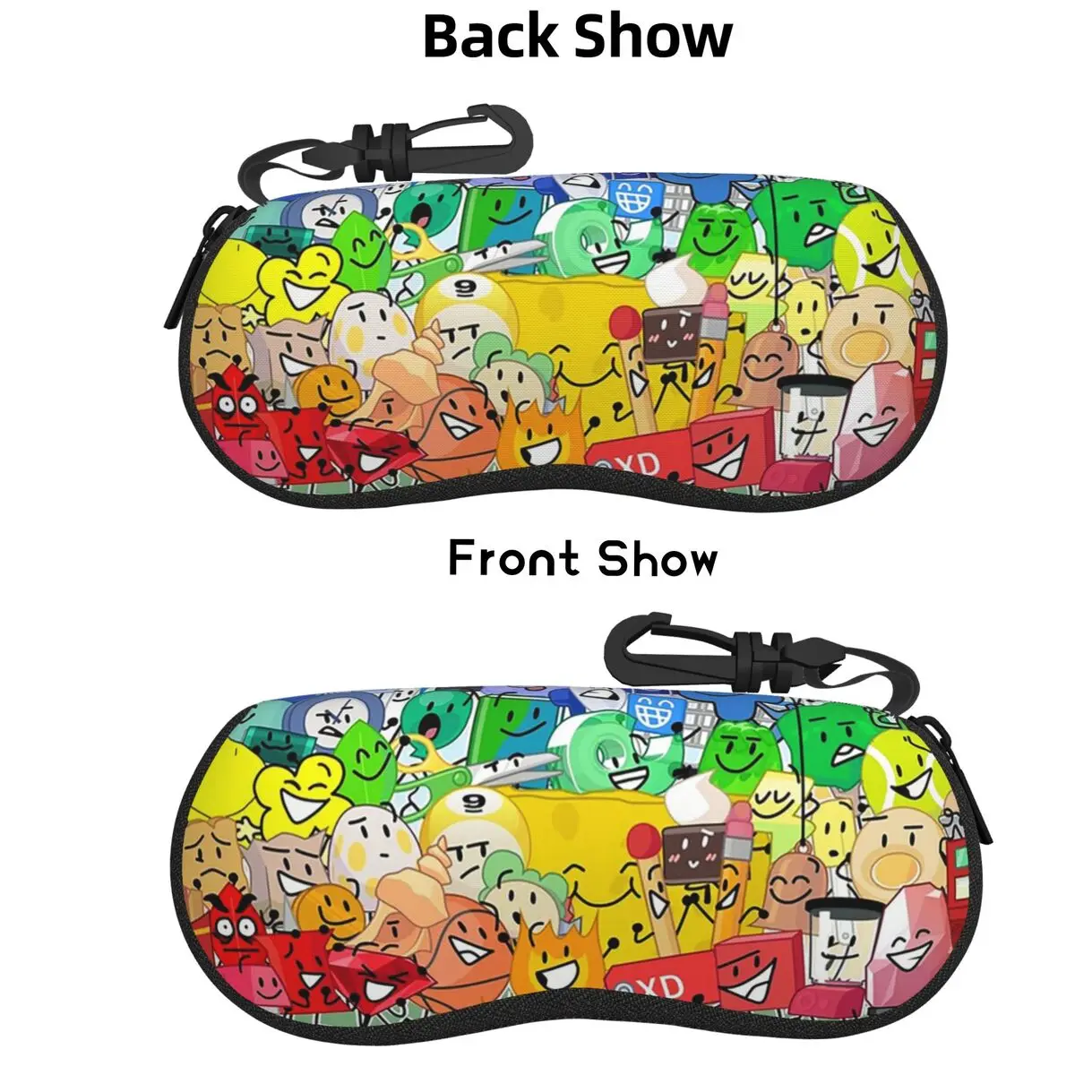 

BFDI Group Picture Shell Чехол для очков Защитная коробка для солнцезащитных очков Женская и мужская мягкая сумка для очков