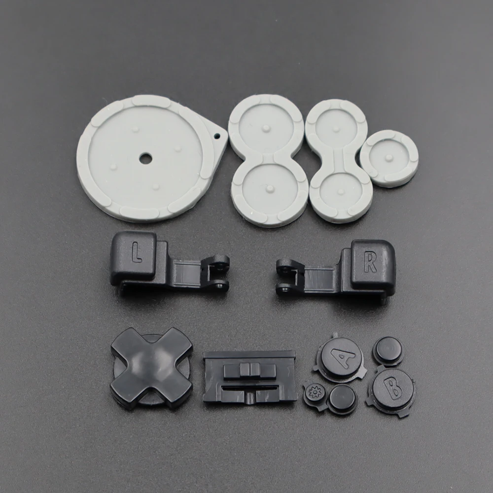 Colorful Full Button Set With Conductive Silicone Rubber Pads For  GBA SP Mod Repair Keypad D‑Pad LR AB Select Start Buttons