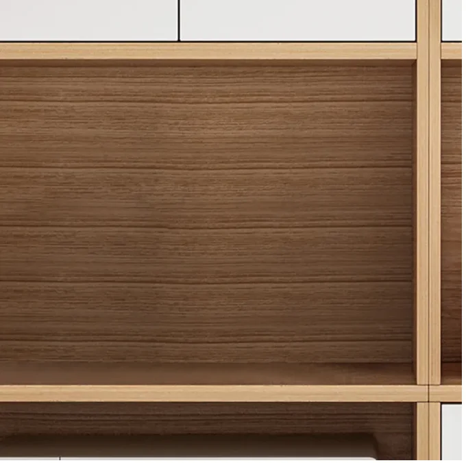 خزانة جانبية متعددة الطوابق للمزرعة رف مطبخ للميكروويف مع باب خزانة متعددة الوظائف لتخزين المنزل المحمول #4