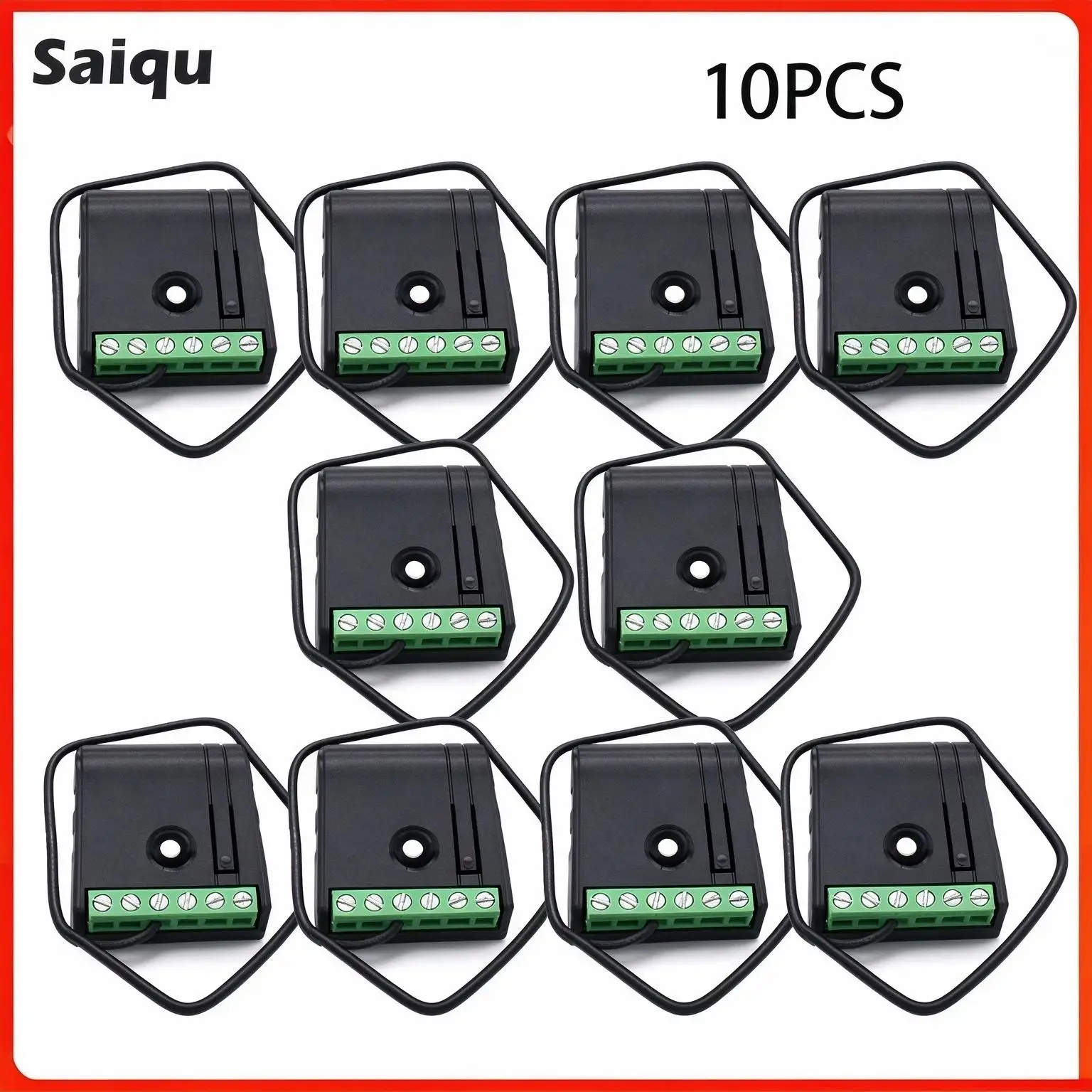 AC/DC12V 24V 1CH Relay Controller 10PCS Mini Wireless RF Remote Control Switch Work Rolling Code Open Code Receiver 