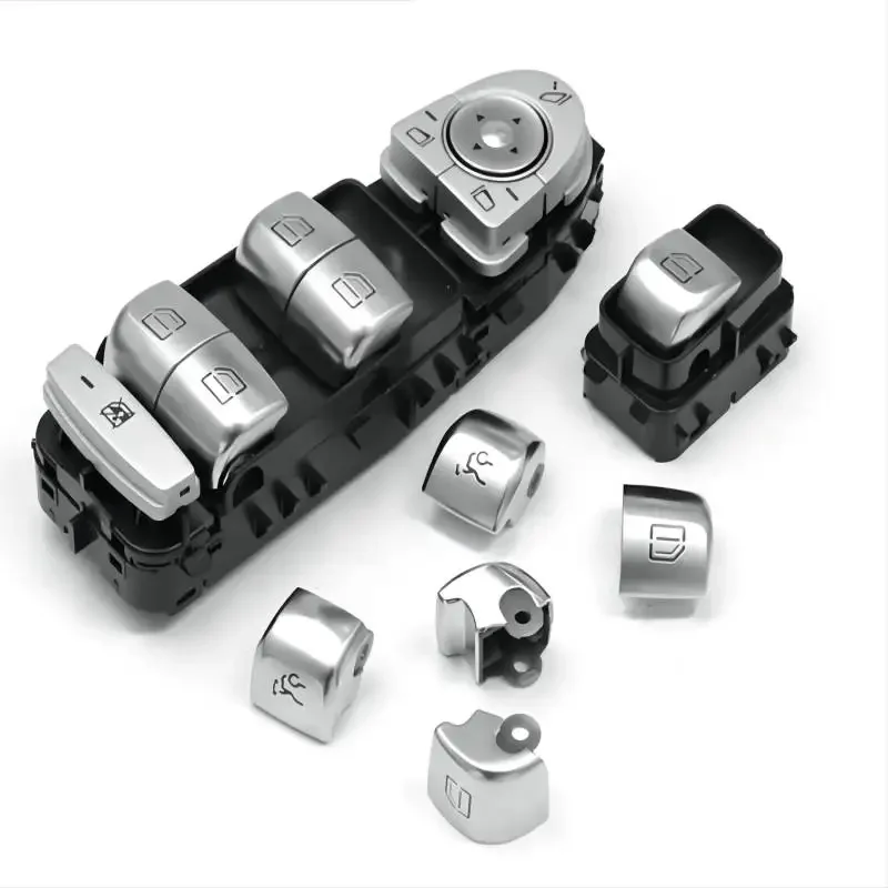 

Car Window Switch Repair Button Cover Glass Lift Control Switch Cap Fit For Mercedes-Benz W205 W253 W213 C E GLC Class