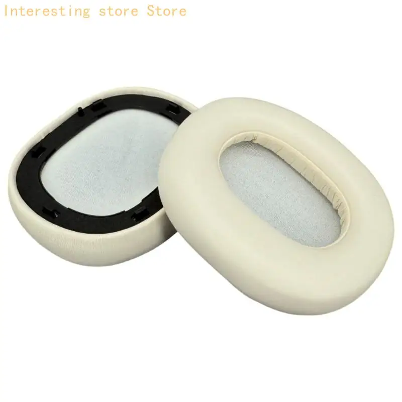 Ersatzpaar für Arbeits- und Lernkissen, Over-Ear-Kontakthülle mit Proteinleder-Finish für SPACE Everyday Desk Wear 55KC – Detail 2