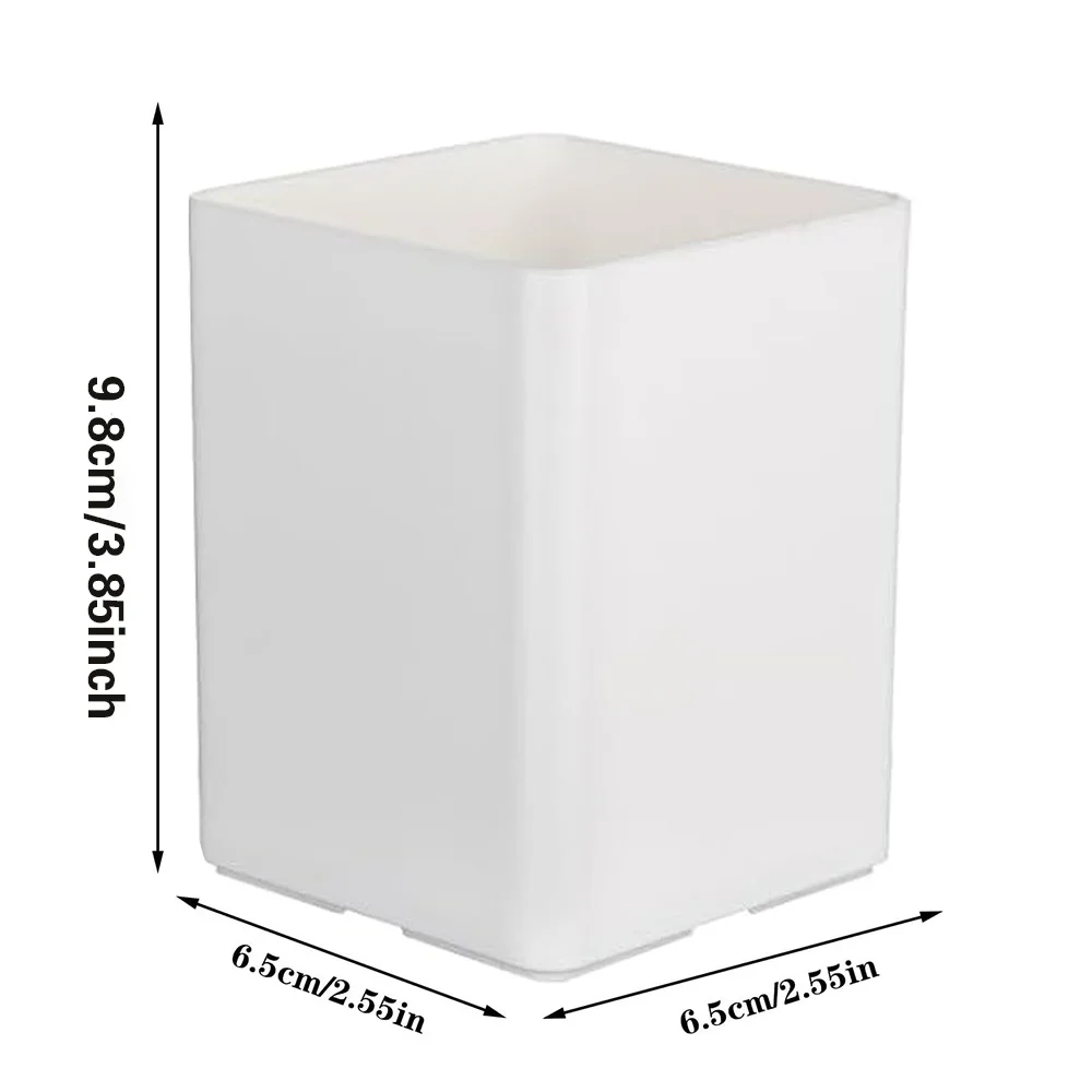 Portable Acrylic Pen Holder Multifunctional Pen Storage Container Rack Large Capacity Pencil Pot Rose Gold Letter Pattern ﻿