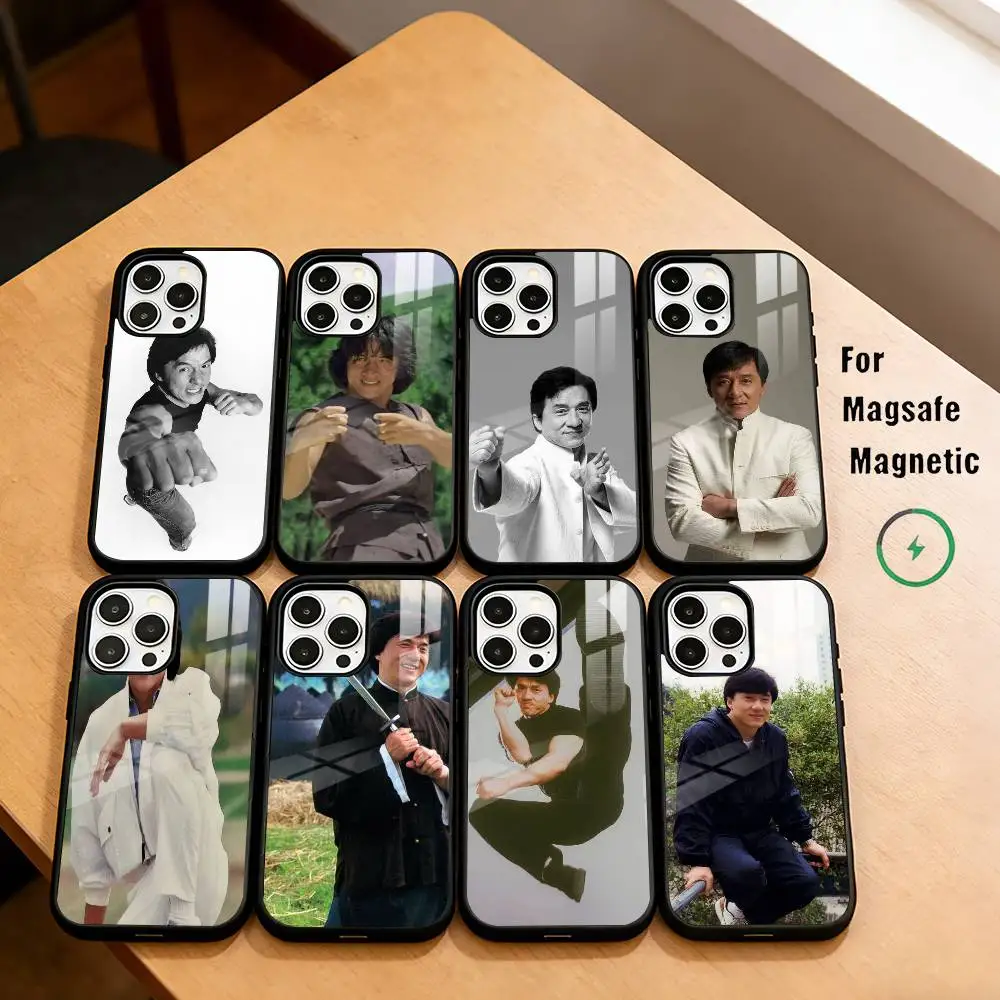 

K-Kung Fu Star J-Jackie C-Chan Phone Case For iPhone17,16,15,14,13,12,11 Plus,Pro Magnetic For Magsafe Wireless Charging