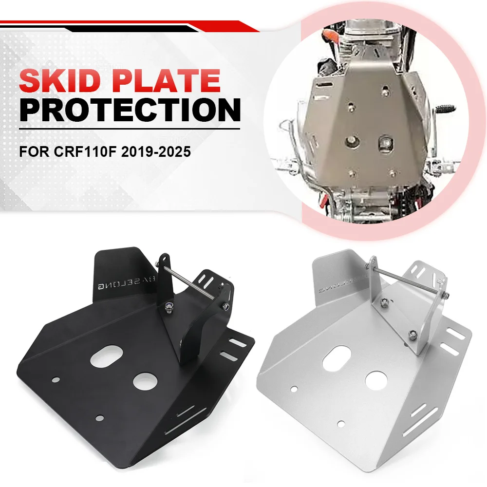 

2024 2025 FOR Honda CRF110F 2019-2021-2022-2023 Under Skid Plate Guard Engine Protector Cover Chassis Pan Motorcycle Accessories