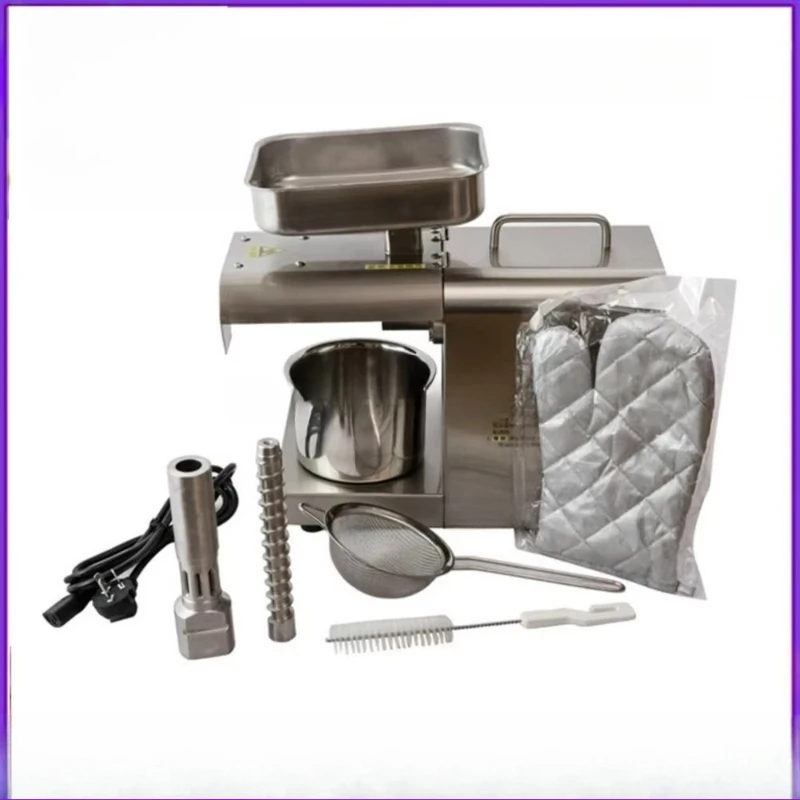 

Small 316 stainless steel cold press oil machine Easy to operate hydraulic press to produce healthy organic oil
