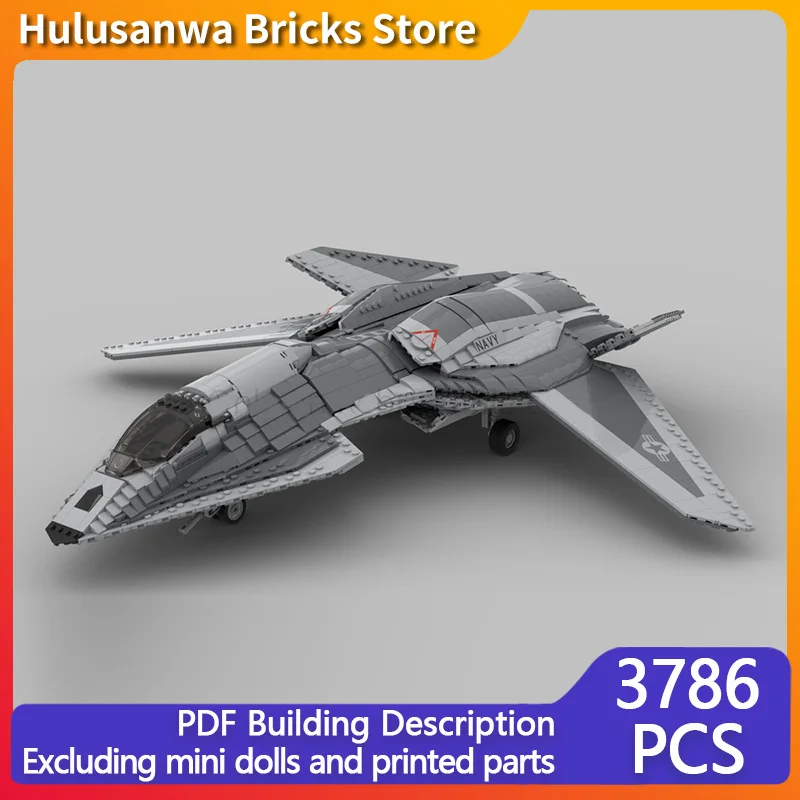 F/A-37 Talon Modern Military Fighter Jets Model MOC Building Bricks War Equipment Gifts Children Toys Suit Modular Technology