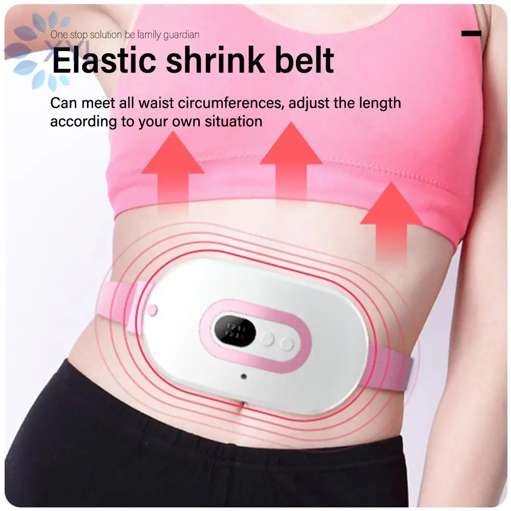 Electric Heating Abdominal Belt for Menstrual Pain Relief Uterus Warmth with Vibrating Massage Targeted Acupoint Therapy for Wom