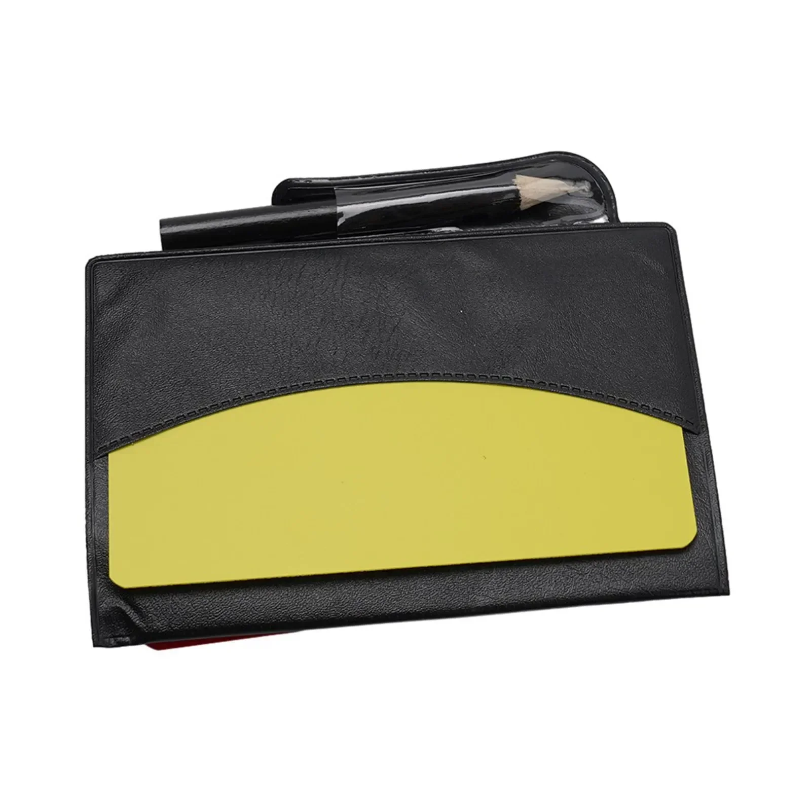 Ultimates Football Referee Gear Functional PU+PVC Red/Yellow Card Wallet Set Professional Soccer Game Notebook For Officials