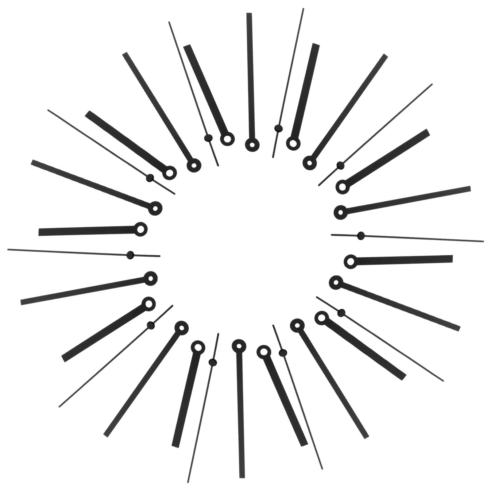 

10Sets DIY Wall Clock Hands Kit Replacement Clock Accessories High Precision Hands for Smooth Operation and Stylish Look