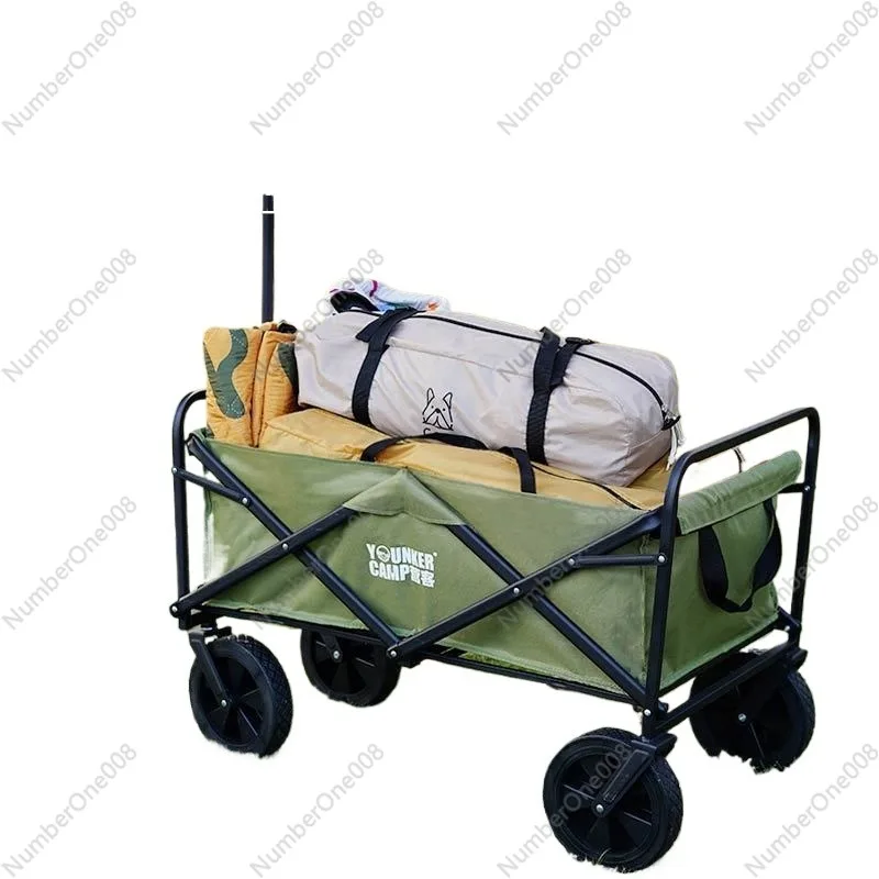 Camper Camper Outdoor Foldable Cart Oversized Camper Picnic Cart Trailer Camping Trolley