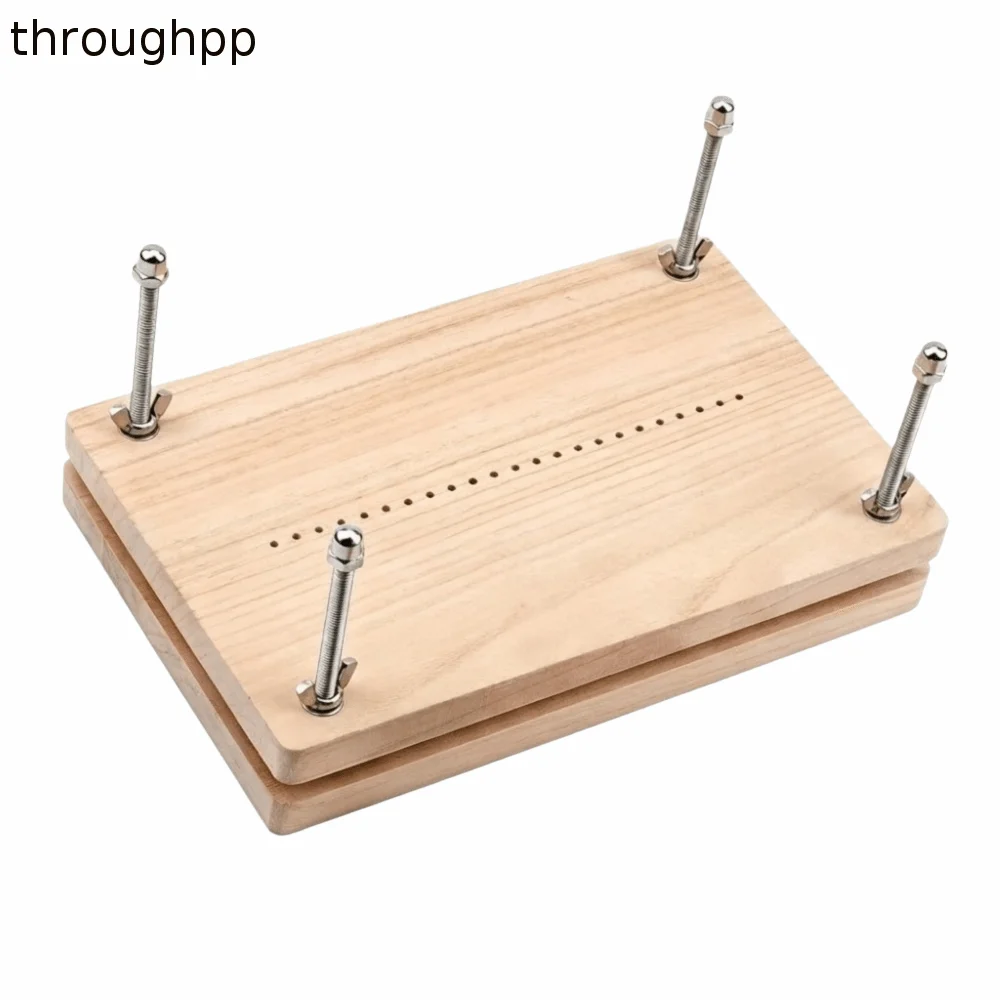 DIY Bookbinding Flat Paper Press Machine Practical Durable Wooden Book Press Book Press Pad Convenient Bookbinding Press Home