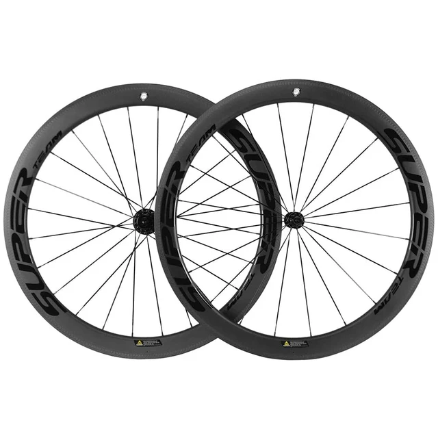 SUPERTEAM 50mm Special Brake Surface Tubeless Carbon Wheelset Road Bicycle  Wheel Carbon Bike wheels Rim Brake - AliExpress