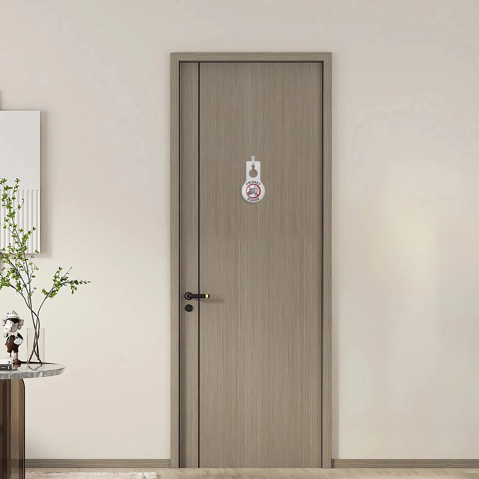 Privacy Please Double Sided PVC Door Hanger Privacy Sign Reversible Hanging Tag for Home Office Hotel Room Door Knob Sign