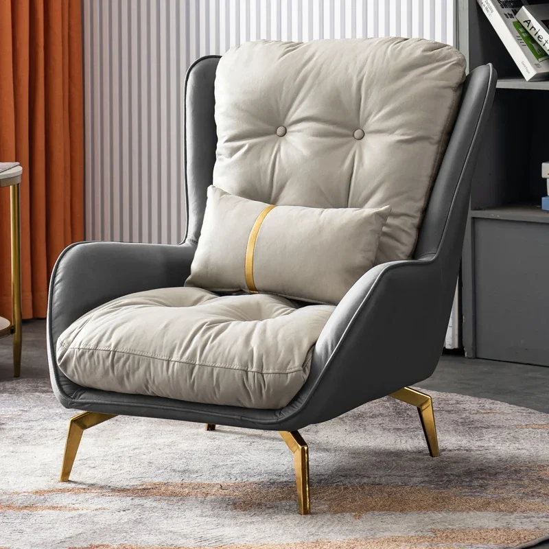 

Итальянские стулья для гостиной, эластичный чехол, диван, скандинавский стул, одиночная поддержка спинки для гостиной, эргономичное украшение для вечеринки Fauteuil Salon