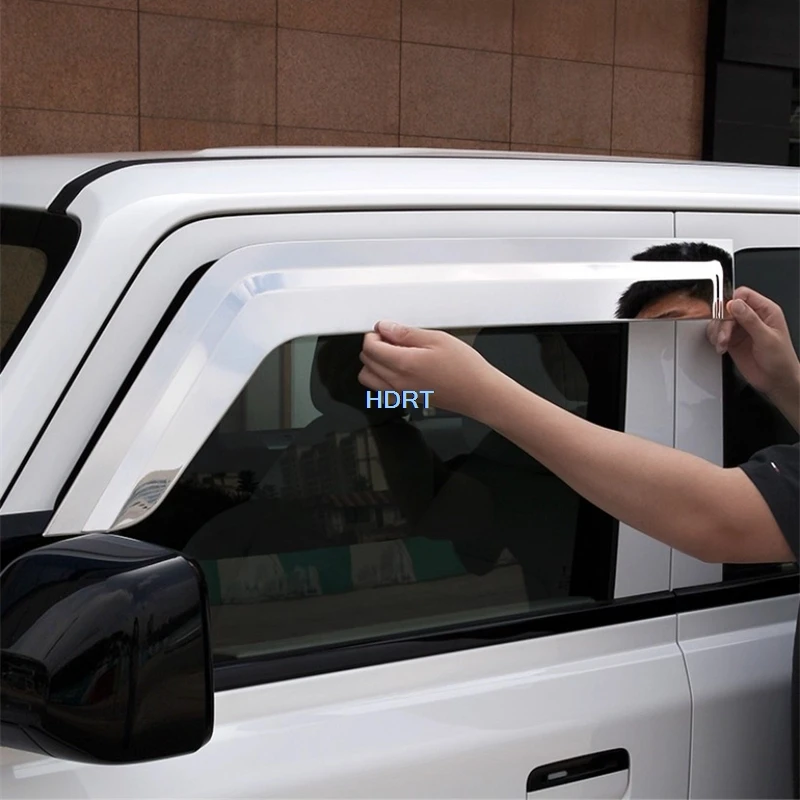 

Fit For Chery iCar V23/iCaur V23 2025 + Car Style Window Deflector Visor Sun Rain Proof Shelter Weather Shield Cover Accessories