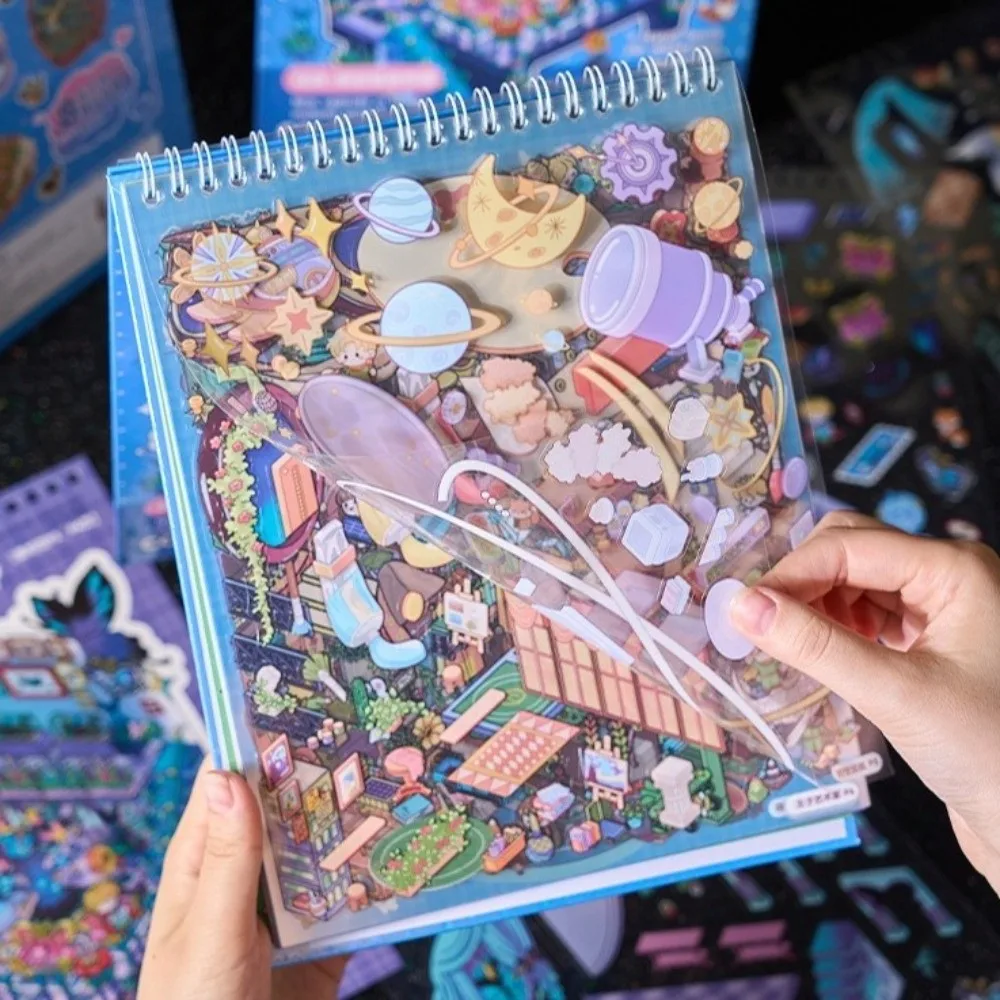 

Новые 13,0 ПЭТ мини-наклейки для сцены, 15 листов, 8 сцен в стиле панк, визуальная наклейка для укладки, сделай сам, наклейка для рукоделия, книга, праздничные подарки