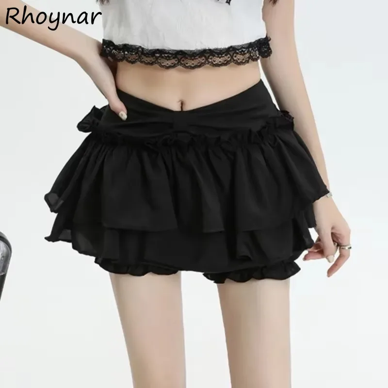 

Мини-юбки-торты женские во французском стиле, пышные, с высокой талией, трапециевидной формы, милые, милые, для девочек, для колледжа, элегантные, летние