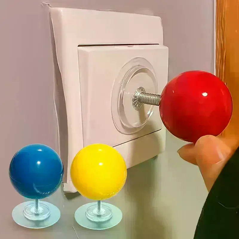 Joystick Ball Switch Sticker Ball Shaped Light Switch Extender Switch Decor Ornament Home Daily Use