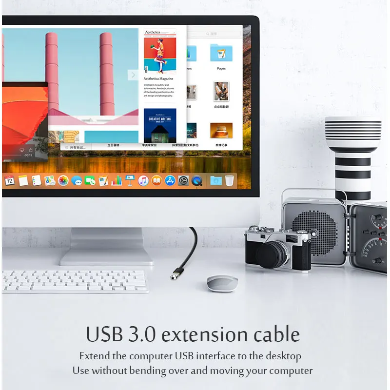 USB 3.0 Verlängerungskabel für Smart TV PS4 Xbox One SSD USB zu USB Kabel Verlängerung Datenkabel Mini USB 3.0 Verlängerungskabel – Detail 8