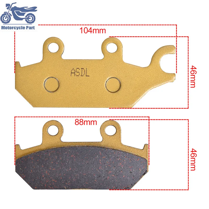 

Motorcycle Front Brake Pads For YAMAHA XT660 XT 660 91-98 XT500E 90-96 XT600K 91-94 XT600E 92-03 Artesia Tenere 400