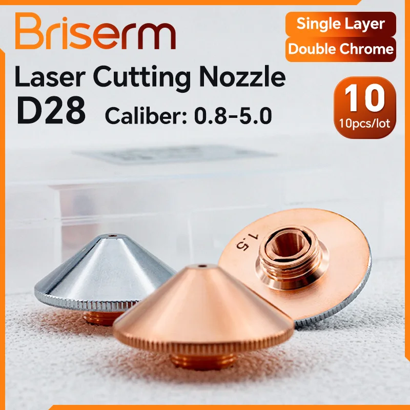 

Лазерное сопло для резки D28 M11 1.0 1.2 1.5 2.0, однослойное/двухслойное, для оптоволоконных лазеров Raytools, Precitec, WSX, для лазерных станков