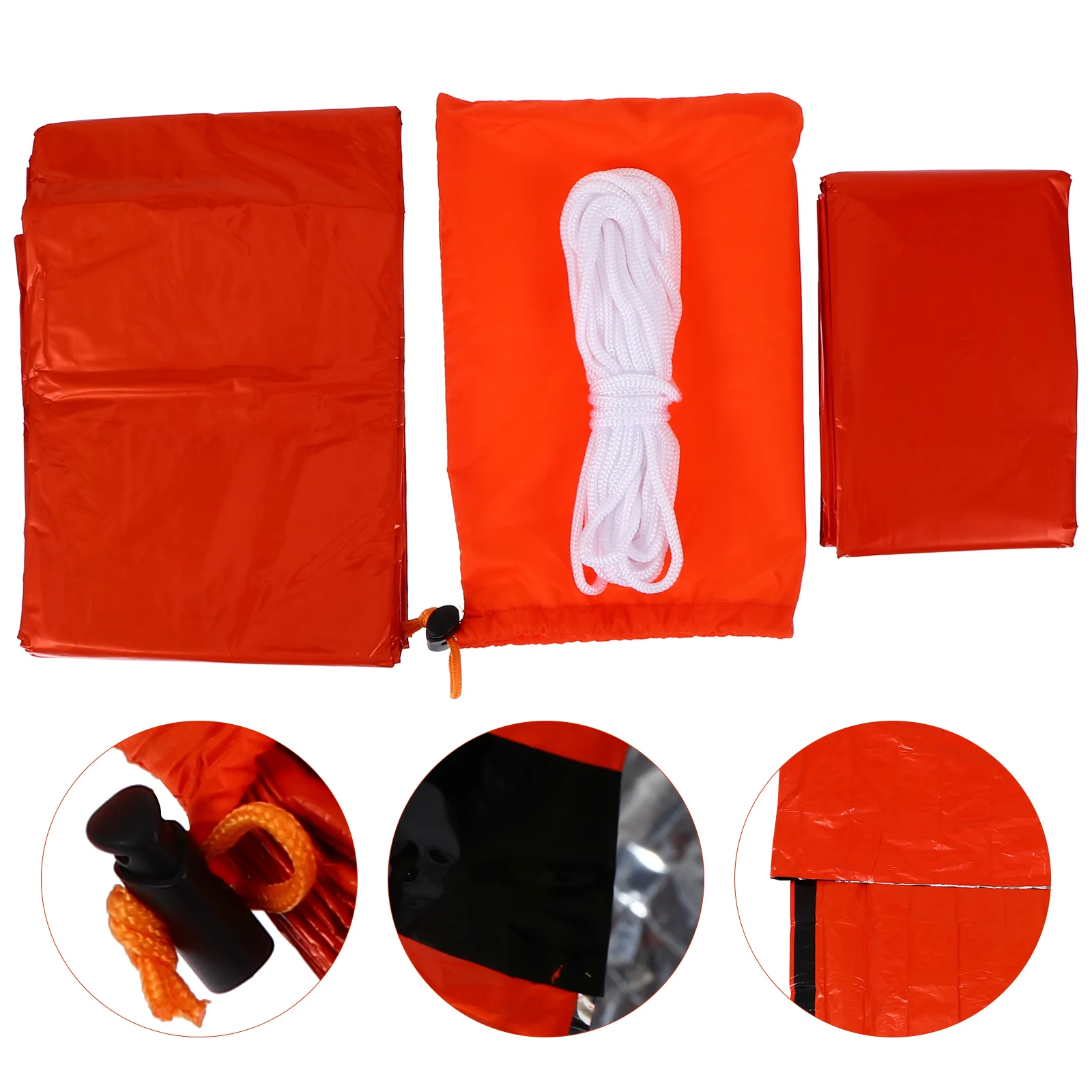 

Emergency Heat Preservation Tent Outdoor Sleeping Bag Outer Bag Durable Portable Windproof Thermal Insulation Camping Hiking